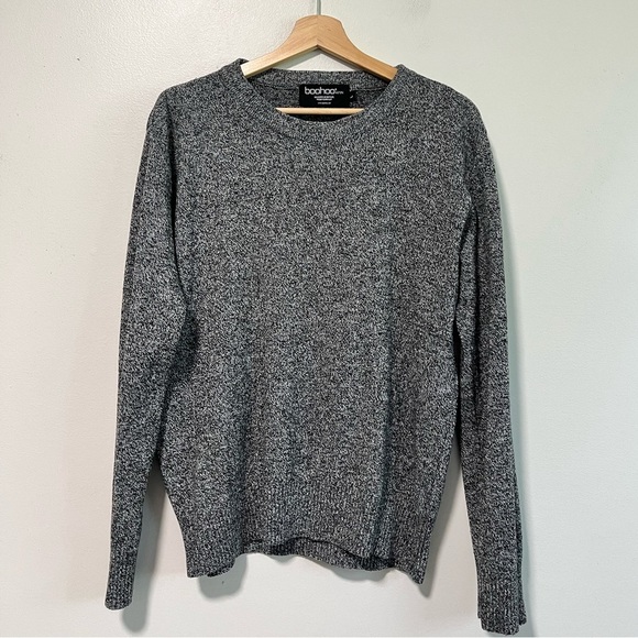 BoohooMAN Gray Knit Sweater - Men’s Size L - Picture 2 of 11